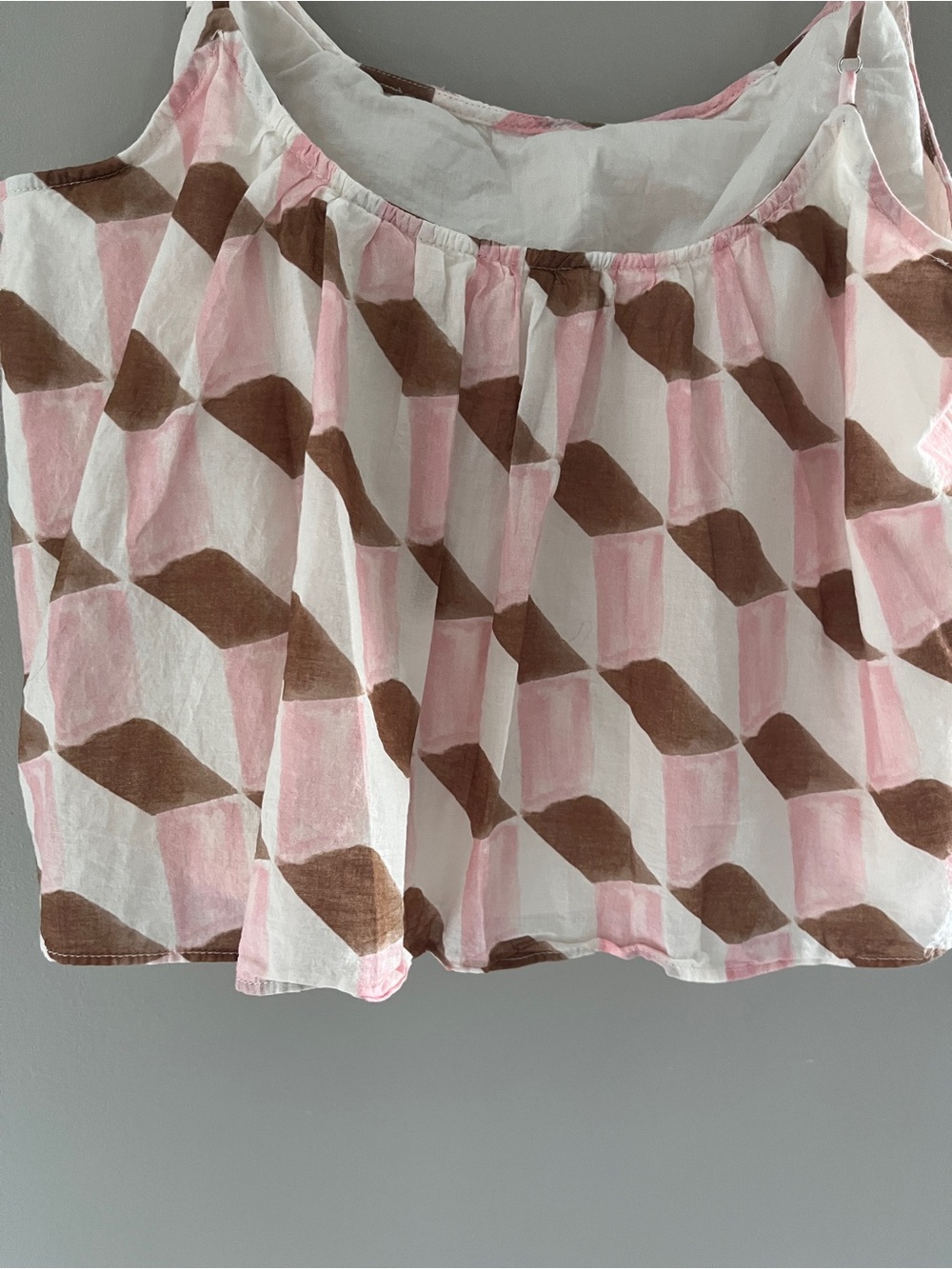 Banana Republic Pink and Brown  Spaghetti Strap Tank Top - Picture 9 of 12